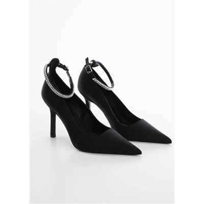 Zapato tacón pulsera strass -  Mujer | MANGO OUTLET Melilla