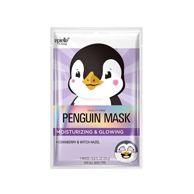 Animal Character Penguin Mask 1ea Увлажняющая маска для сияния кожи