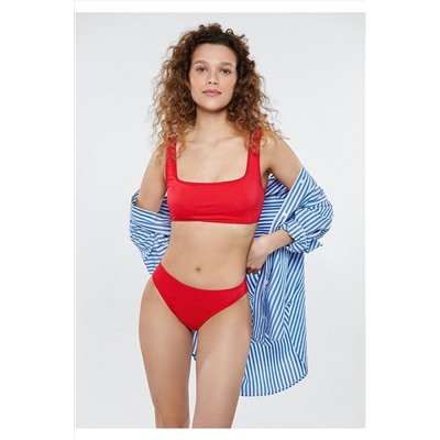Mavi Kırmızı Bikini Üstü 1911503-70485