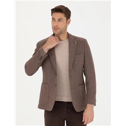 Kahverengi Slim Fit Ceket