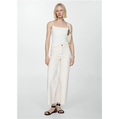 Jeans Catherin culotte tiro alto