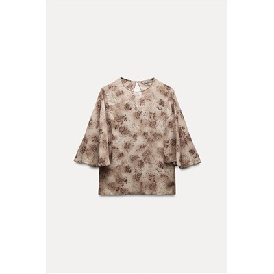ZW COLLECTION FLOWING CAPE BLOUSE