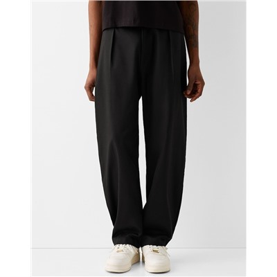 Tailored lyocell blend balloon trousers