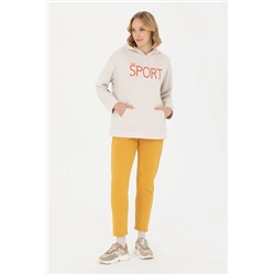 Kadın Taş Kapüşonlu Sweatshirt