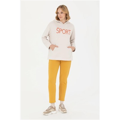 Kadın Taş Kapüşonlu Sweatshirt