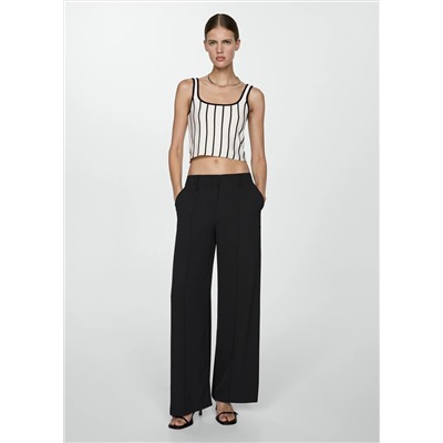 Top crop punto rayas