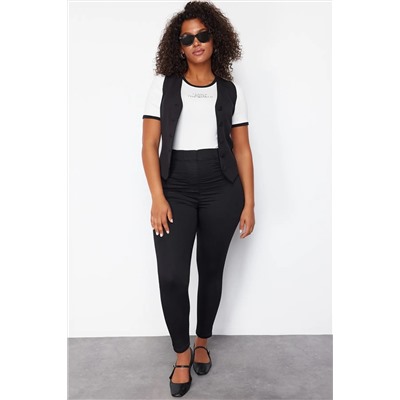 Siyah Tayt Görünümlü Ektra Esnek Skinny Jeans TBBSS24CJ00034