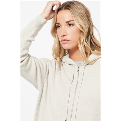 Jersey con capucha - Beige