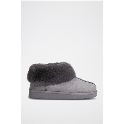 Botines forrados Gris