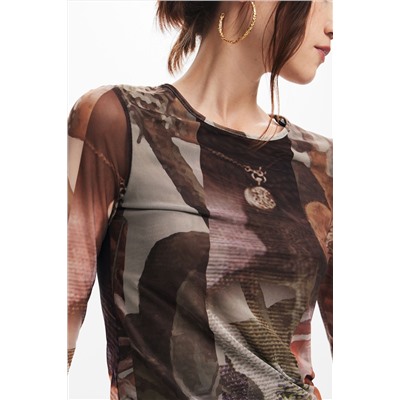 Camiseta estampado flores