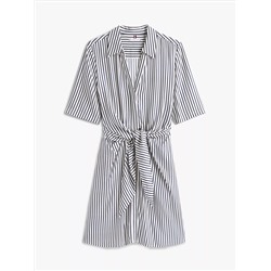Knotted V-Neck Dress