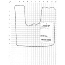 Цепь из родированного серебра - Лав, 45 см 925 пробы 81030190045р Лав