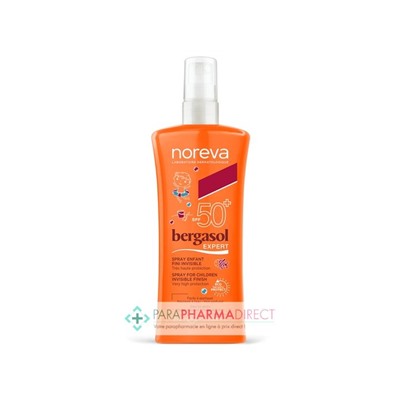 Noreva Bergasol Expert SPF50+ Spray Enfant Fini Invisible 125 ml