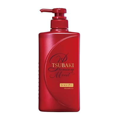 SHISEIDO Шампунь увлажняющий для волос TSUBAKI Premium Moist, бутылка с дозатором 490мл