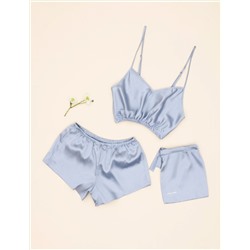 Mavi Şortlu Pijama Takım