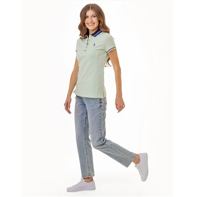 PRINCESS SIDE SEAM TIPPED POLO SHIRT