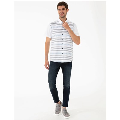 Mavi Regular Fit Kısa Kollu Gömlek