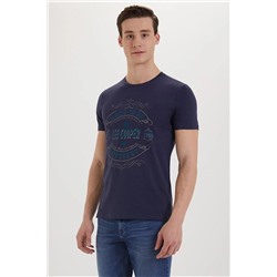 Lee Cooper Erkek Sable O Yaka T-Shirt Lacivert 192 LCM 242072