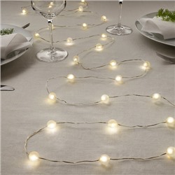 Lichterkette (40), LED, innen/batteriebetrieben silberfarben
