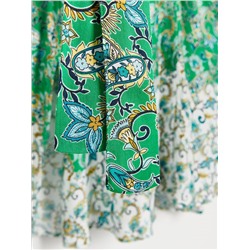 Midikleid aus Viskose