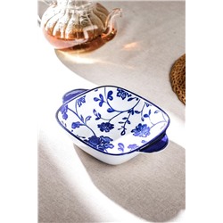Rêve Bleu Angers New Bone China Kare Kulplu Tabak