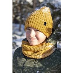 Комплект шапка и снуд 12з15121 горчичный #289143
