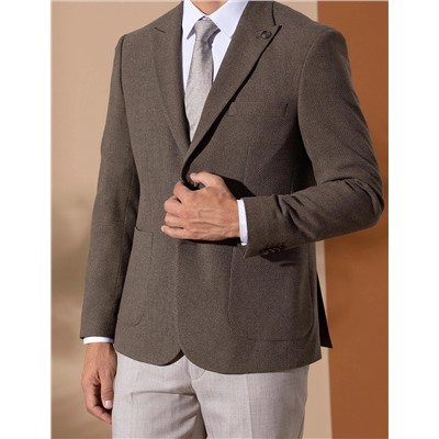Kahverengi Spor Blazer Ceket