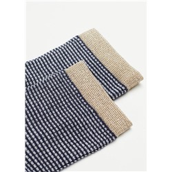 Kurze Socken mit Glitzerrand für Mädchen