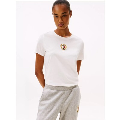 Embroidered Laurel Leaf Logo T-Shirt
