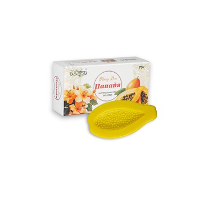 [AASHA HERBALS] Мыло для лица и тела МЕДОВАЯ ПАПАЙЯ аюрведическое, 75 г