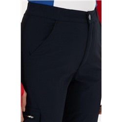 Kadın Lacivert Jogger Fit Kanvas Pantolon
