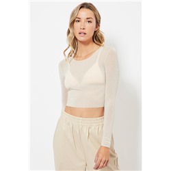 Top crop - Beige