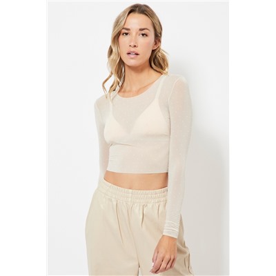 Top crop - Beige