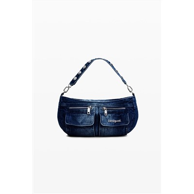 Bolso de hombro denim