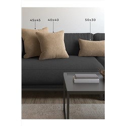 Demor Home Soft Series Kum Beji Kırlent, Yastık Kılıfı SFT