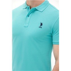 Erkek Mint Basic Polo Yaka Tişört