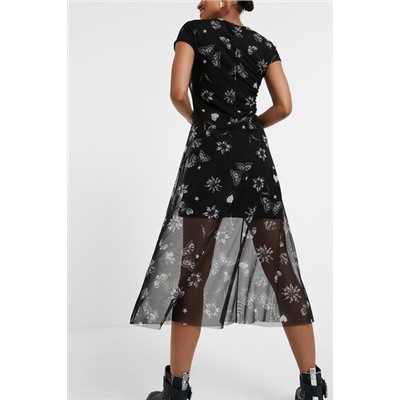 Vestido midi floral