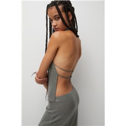 TOP HALTER TEJIDO BRILLO