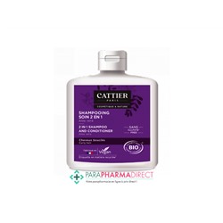 Cattier Shampooing Soin 2 en 1 Aloe Vera pour Cheveux Bouclés 250ml