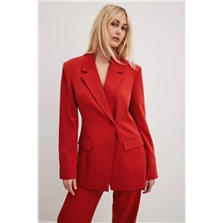 Blazer mit einzelnem Knopf