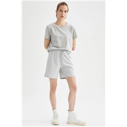 Defacto Regular Fit Geri Dönüşümlü Bermuda Şort U4570AZ21HS