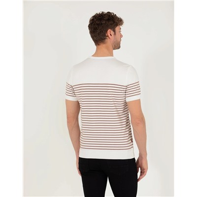 Ekru Slim Fit Kazak