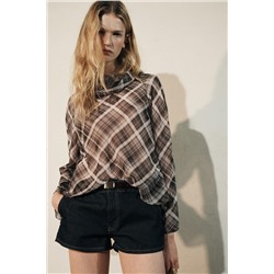 ZW COLLECTION PRINTED DRAPED TOP
