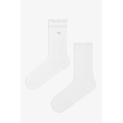 Penti, Bowtie Frill 2li Soket Çorap