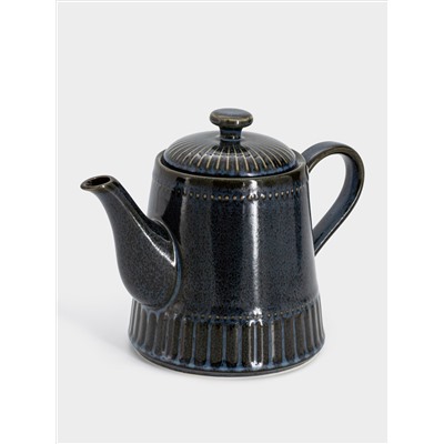 Чайник заварочный, 1 л, фарфор P, черно-синий, в крапинку, Black Kitchen