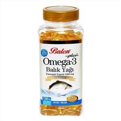 Рыбий жир Balen Omega 3, 200 капсул, 1380 мг