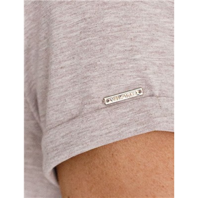 Свободная футболка с принтом из премиального хлопка с эастаном