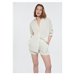 Mavi Beyaz Gömlek Oversize / Geniş Kesim 1210103-80194