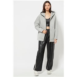 Pantalón recto cintura alta - Negro