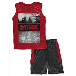 PRO ATHLETE BOYS' 2-PIECE DUNK SHORTS SET OUTFIT
